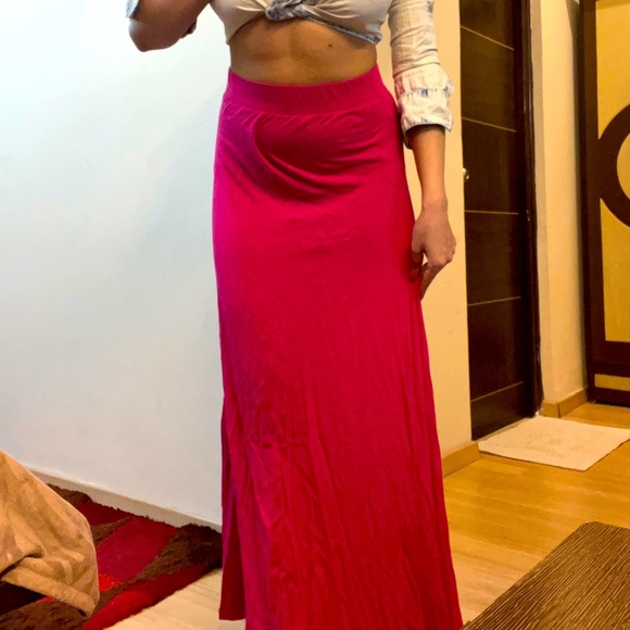 Splash Long A Cut Skirt - Picture 2 of 9